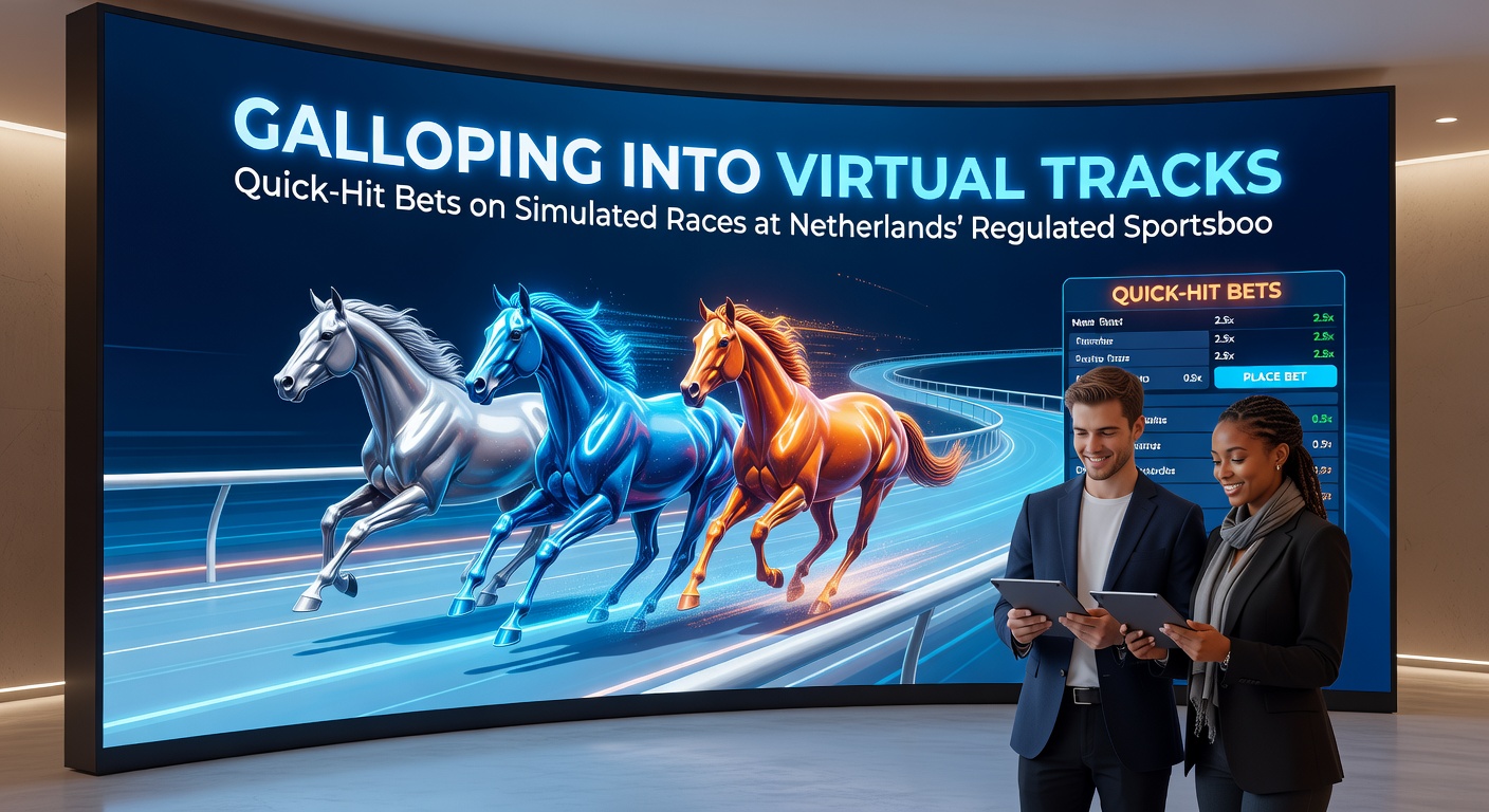 Schermafbeelding van een virtueel race-weddenschapsscherm met odds, lopende race en live stats op een Nederlands sportsbook