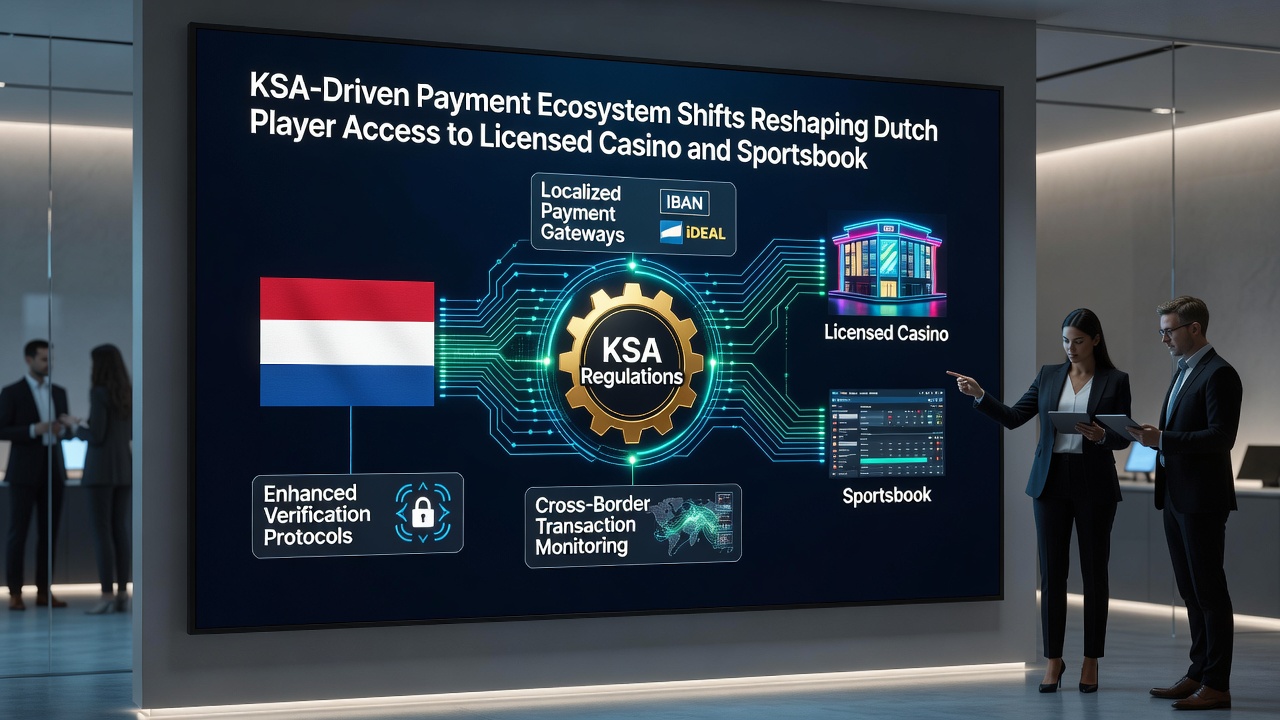 Diagram van betalingsintegraties tussen KSA-platforms en Nederlandse spelers voor casino- en sportactiviteiten