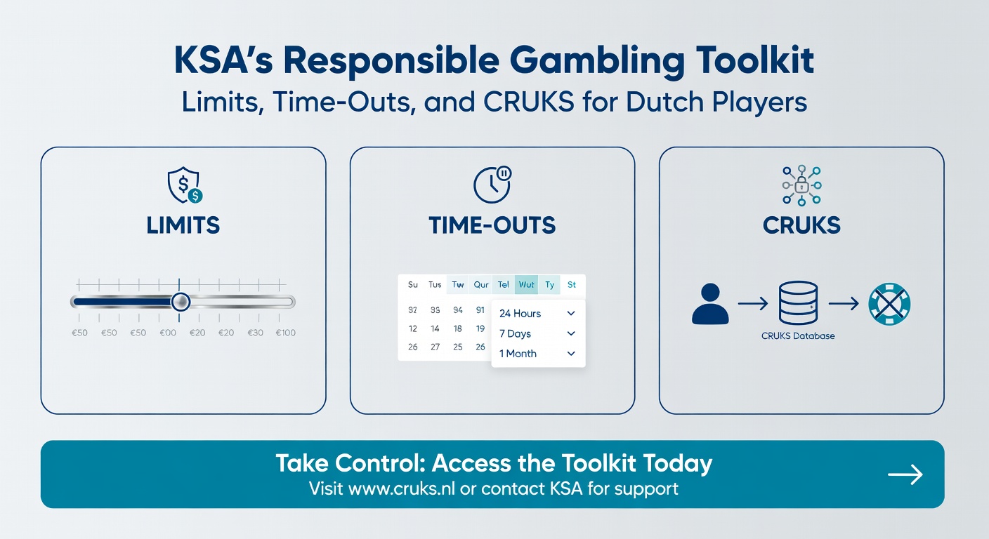 Voorbeeld van een time-out interface in een KSA-gelicentieerd casino-account, met klok en waarschuwingen voor Nederlandse spelers