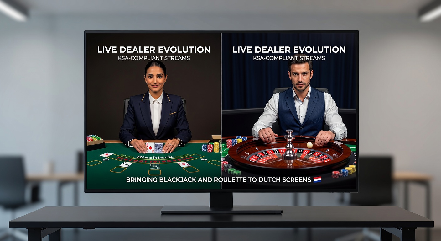 Live dealer blackjack tafel met KSA-goedkeuring in een Nederlands online casino, waar spelers via HD-streams meespelen