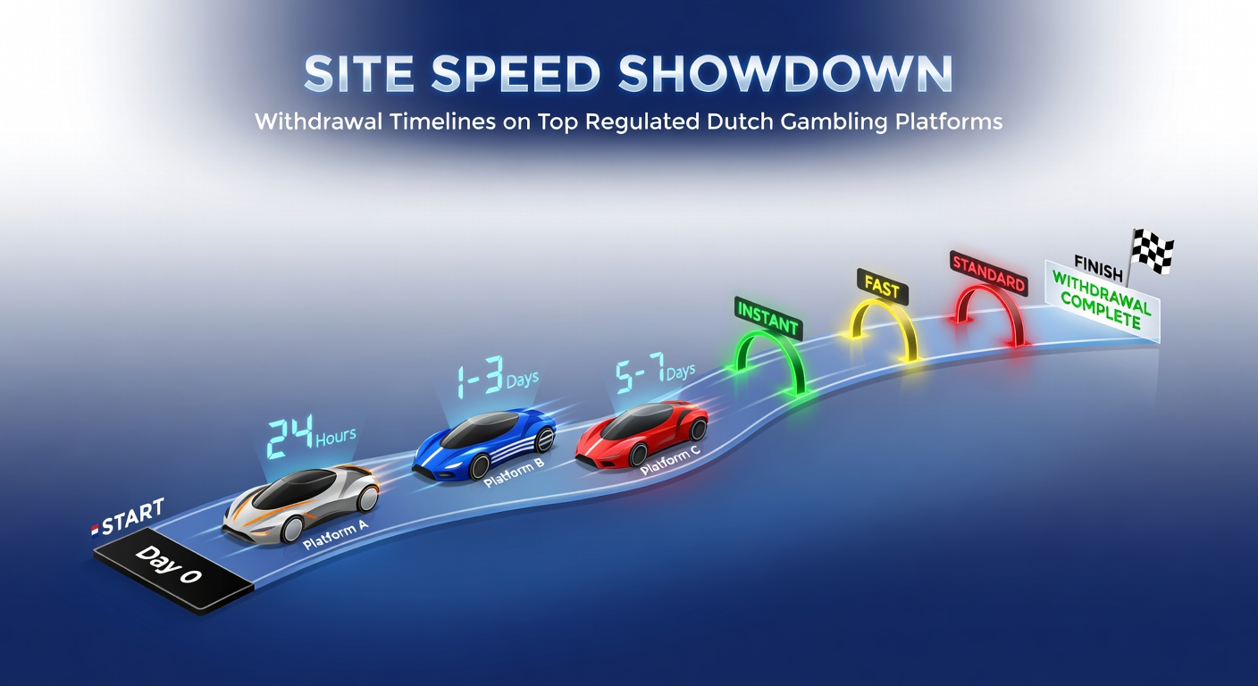 Vergelijking van klokken die uitbetalingstijden symboliseren op Nederlandse gokplatforms, met secondenwijzers die racen tegen KSA-regels