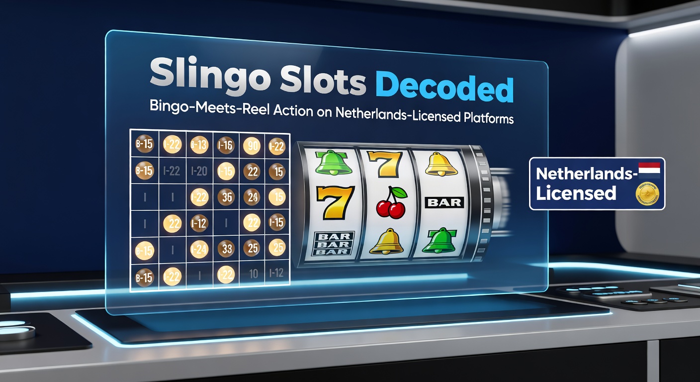 Slingo slots met bingo-kaart en draaiende reels op een Nederlands online casino platform