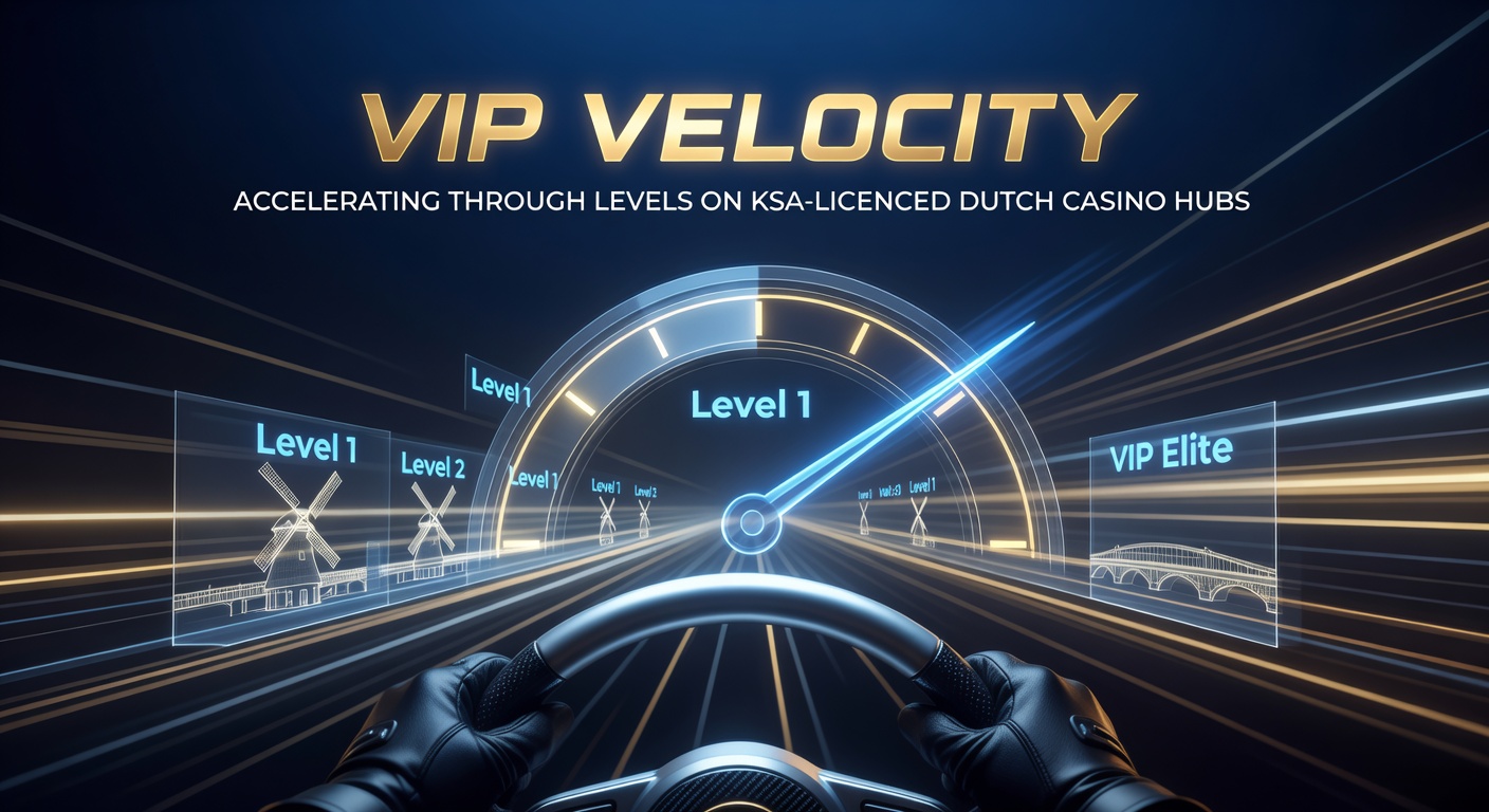 Speler die VIP-niveaus beklimt op een digitaal casino-platform met versnellingsindicatoren en beloningen