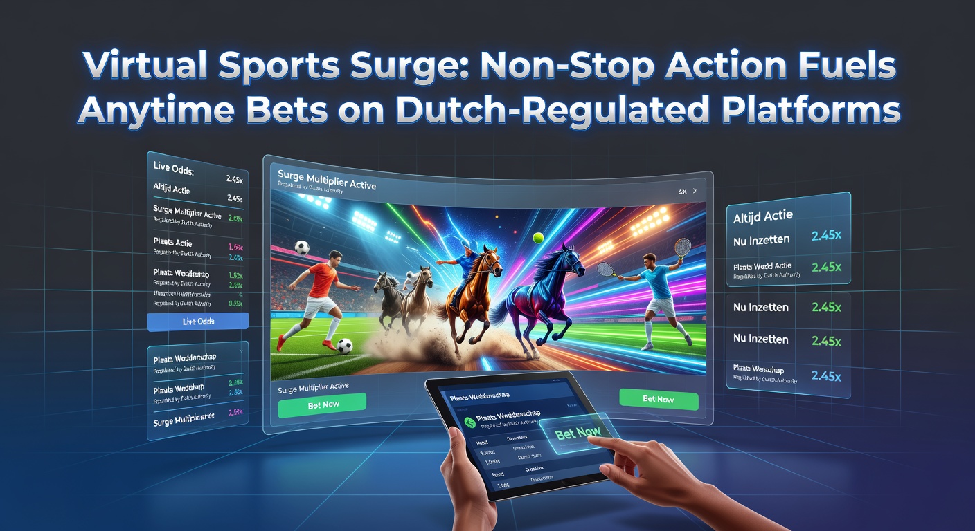 Schermafbeelding van een virtueel voetbalwedstrijd met dynamische graphics en live odds op een Nederlands KSA-platform